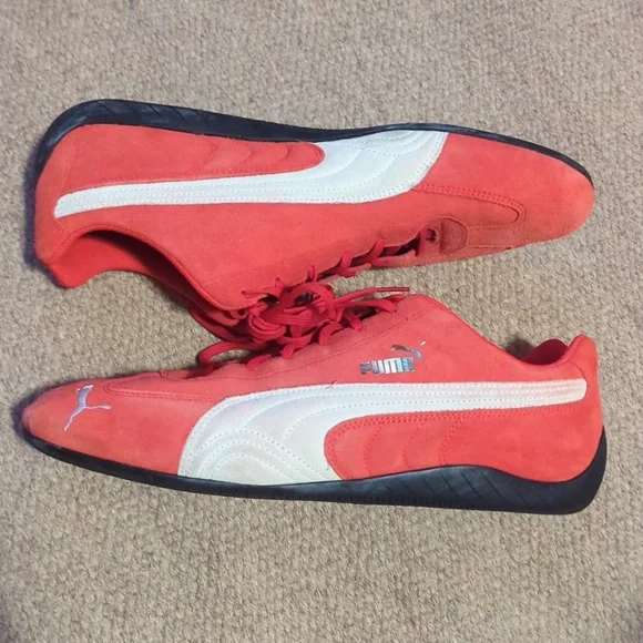 Puma SpeedCat LS Red White Men’s Motorsport Shoes Rare 380173-04 Size 13 - Picture 3 of 8